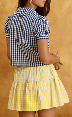 STACY SKORT - YELLOW GINGHAM Shop.TayoStudio