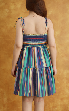 GABI DRESS - OCEAN STRIPES Shop.TayoStudio