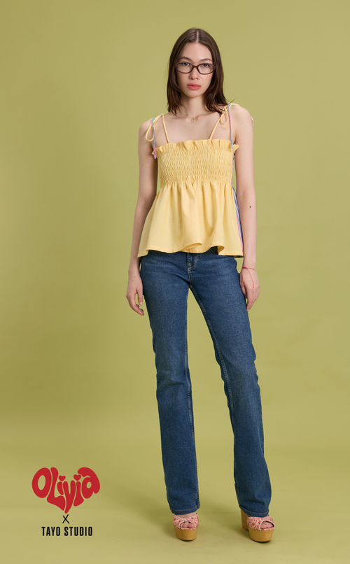 OLI 3-WAY TOP - BUTTER COMBI