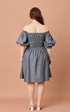 ADORA DRESS - DENIM CHAMBRAY