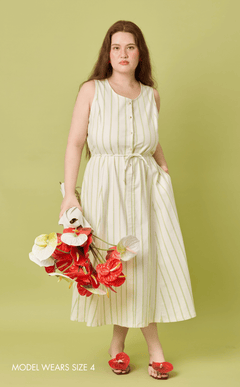 ALMA DRESS - NEON STRIPES