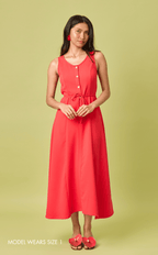 ALMA DRESS - RED