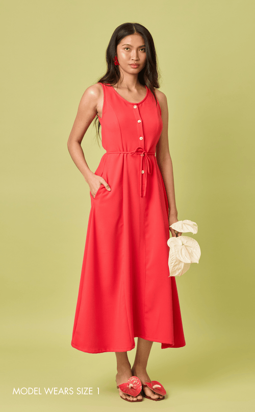 ALMA DRESS - RED