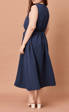ALMA DRESS - NAVY BLUE