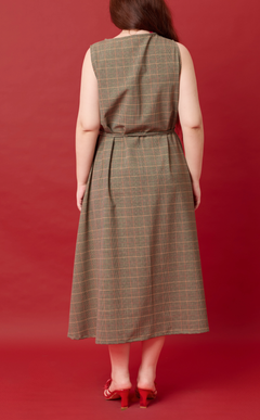 ALMA DRESS - HOUNDSTOOTH PLAID