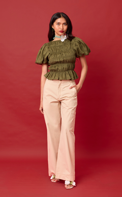 ALON PANTS -  BEIGE LINEN