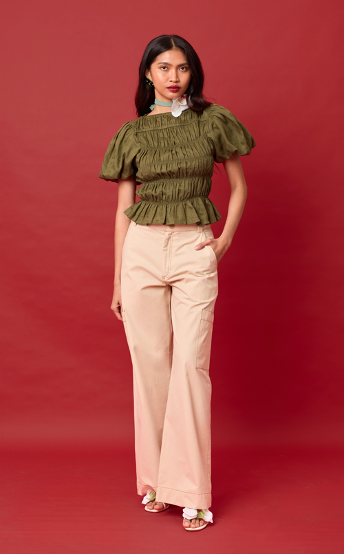 ALON PANTS -  BEIGE LINEN