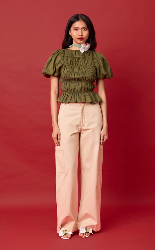 ALON PANTS -  BEIGE LINEN