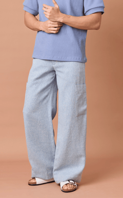 ALON PANTS -  CHEVRON TWEED