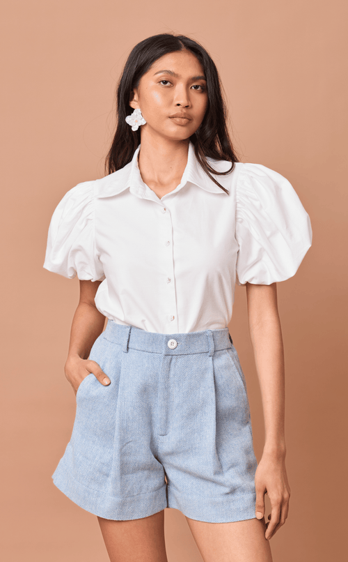 AMARI SHORTS 2.0 - CHEVRON TWEED