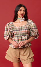 AZUL SHORTS - BROWN WOOL