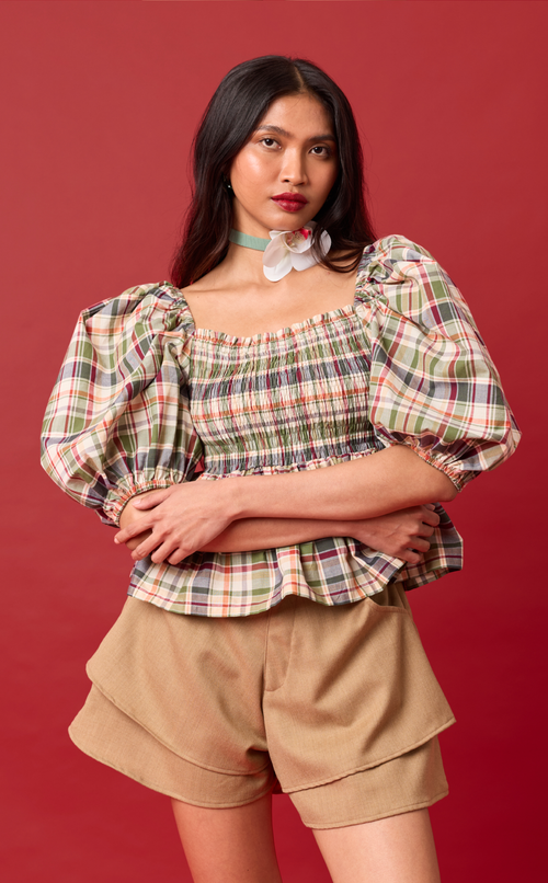 AZUL SHORTS - BROWN WOOL