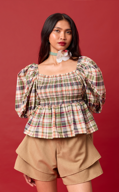 AZUL SHORTS - BROWN WOOL