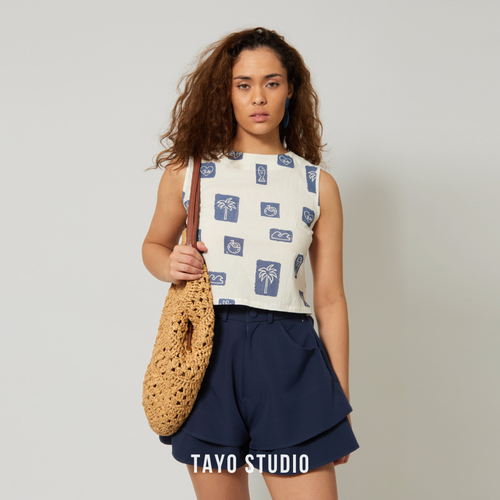 Tayo Studio Azul Shorts