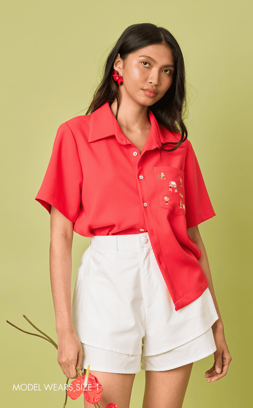 AZUL SHORTS - WHITE OXFORD