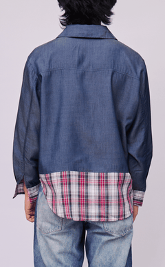 ANDRES SHIRT - COMBI DENIM ROSAS