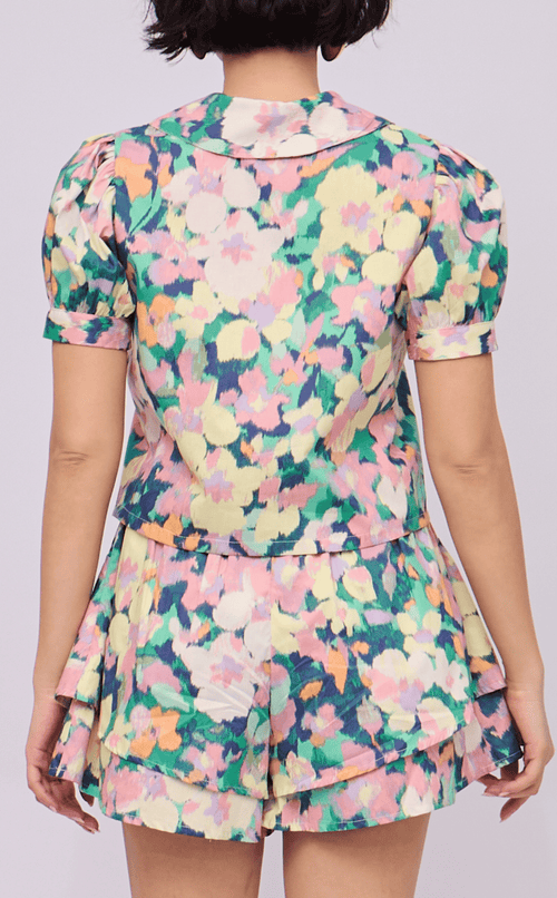 AZUL SHORTS - PASTEL ABSTRACT