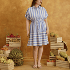 LALA DRESS - NAUTICAL STRIPES Shop.TayoStudio