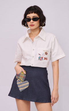 KAROL SKORT - DENIM WITH HEART
