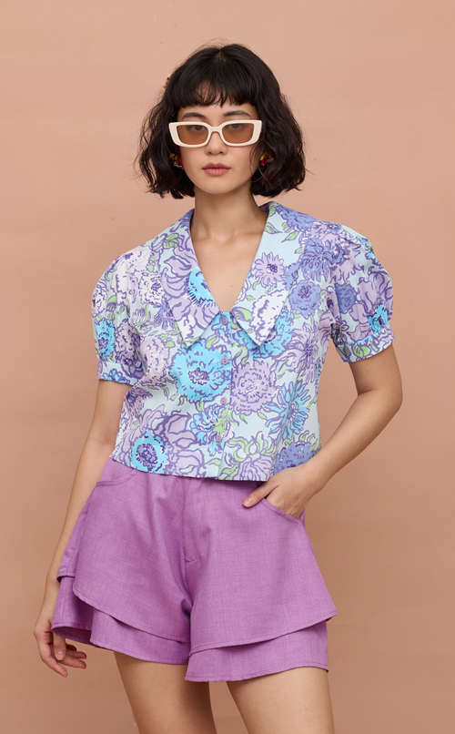 DANI TOP - PURPLE DAHLIA