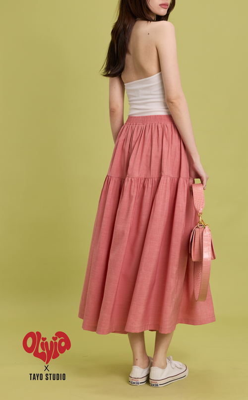 HANNAH SKIRT - SALMON