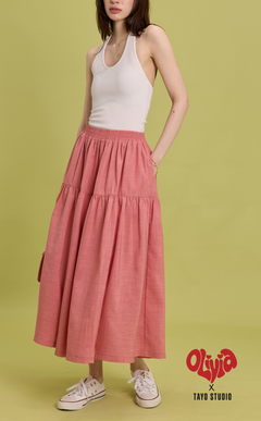 HANNAH SKIRT - SALMON