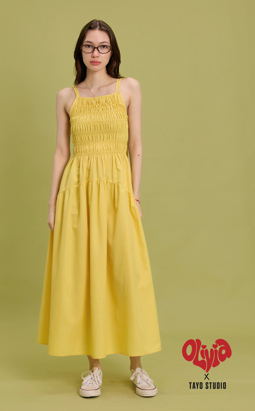 OLIVIA DRESS - BUTTER