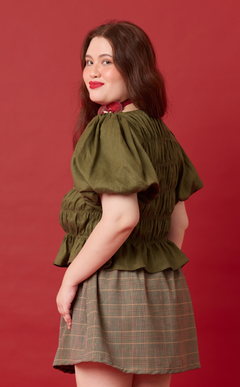 ELENA TOP - ARMY GREEN