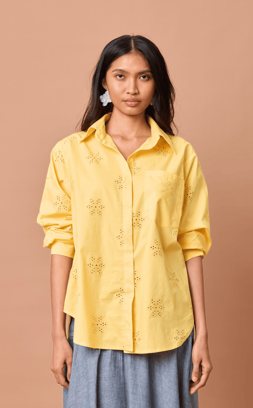 ESCOLTA TOP - YELLOW EYELET