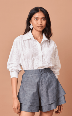 ESCOLTA TOP - WHITE LACE