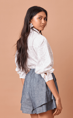 ESCOLTA TOP - WHITE LACE