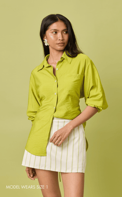 ESTRELLA TOP - CHARTREUSE