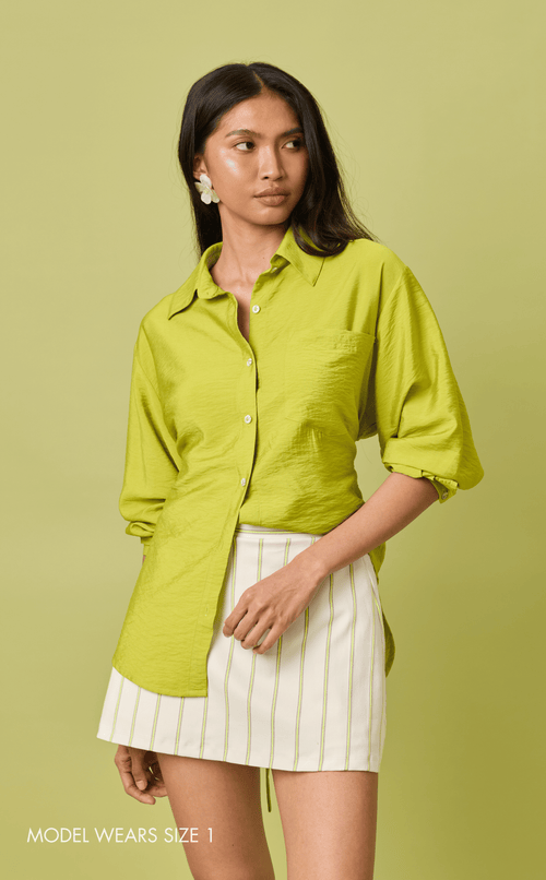 ESTRELLA TOP - CHARTREUSE