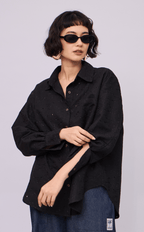 ESCOLTA TOP - BLACK EYELET