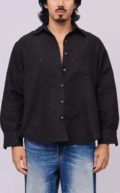 ESCOLTA TOP - BLACK EYELET