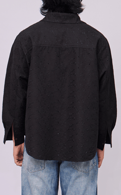 ESCOLTA TOP - BLACK EYELET