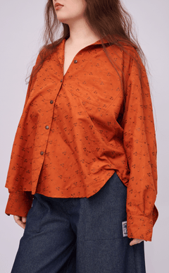 ESCOLTA TOP - PUMPKIN EYELET