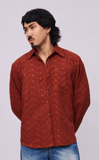 ESCOLTA TOP - CINNAMON EYELET