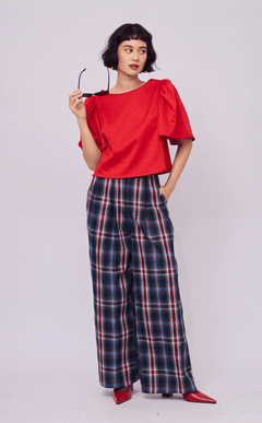 FILI TOP - RED JACQUARD