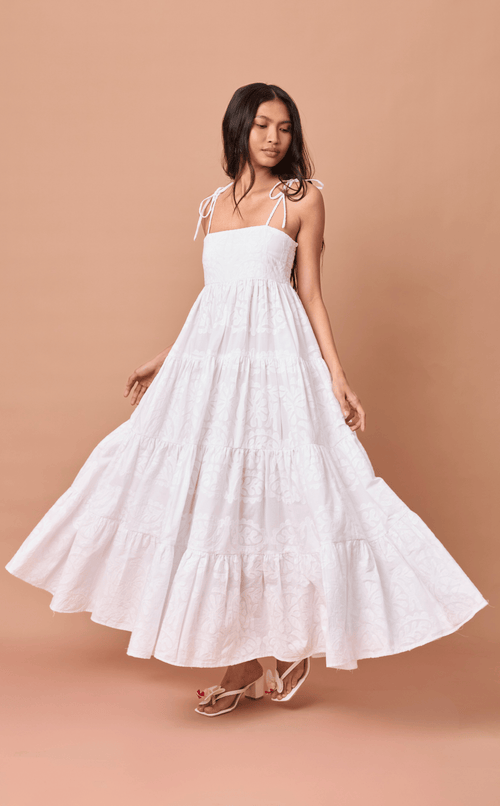 GABRIELA DRESS - WHITE LACE