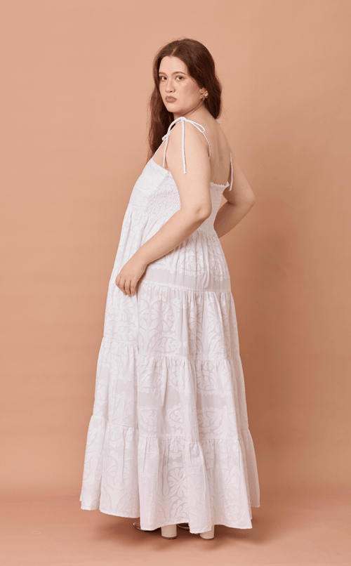 GABRIELA DRESS - WHITE LACE
