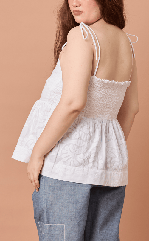 GABRIELA TOP - WHITE LACE