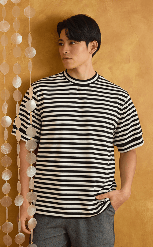 JOSE TEE - WHITE STRIPES