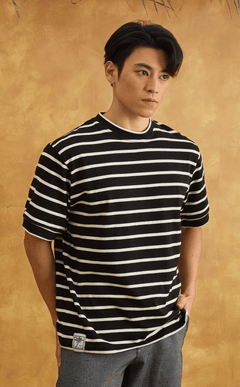 JOSE TEE - BLACK STRIPES