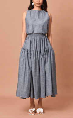 LIGAYA SET - DENIM CHAMBRAY (PRE-ORDER)