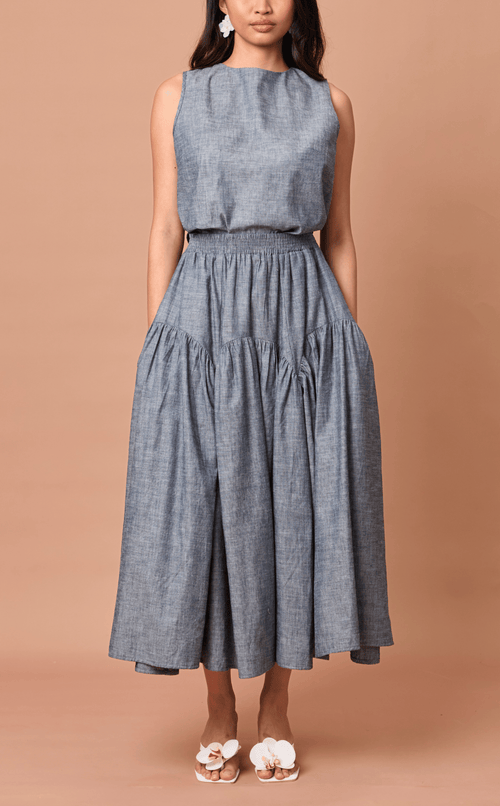 LIGAYA SET - DENIM CHAMBRAY (PRE-ORDER)