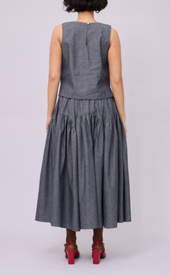 LIGAYA SET - GRAY DENIM CHAMBRAY