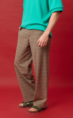 MANUEL PANTS -  HOUNDSTOOTH PLAID