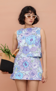 MARTY TOP - PURPLE DAHLIA