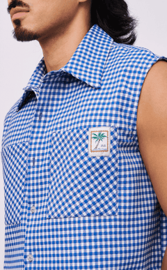NANO SHIRT - BLUE GINGHAM 2